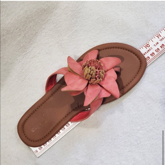 Capelli New York Pink Floral PU Leather Sandals, Size 7-7.5 - Picture 14 of 15